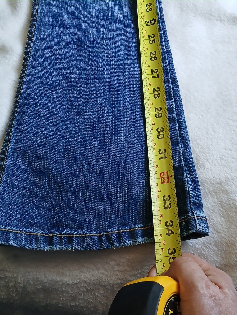 VTG Aeropostale Girl's Denim Dark Blue Skinny Flare Jeans with Zip PocketAccents - Picture 12 of 13